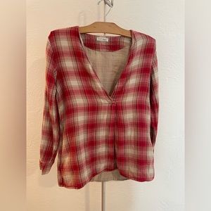 Free people flannel tunic